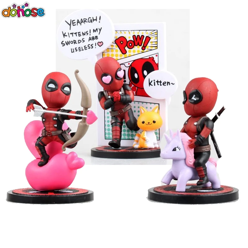 Дэдпул фигурка езда пони комиксы Marvel мини яйцо атака серии MEA 003/MEA 006 игрушка для