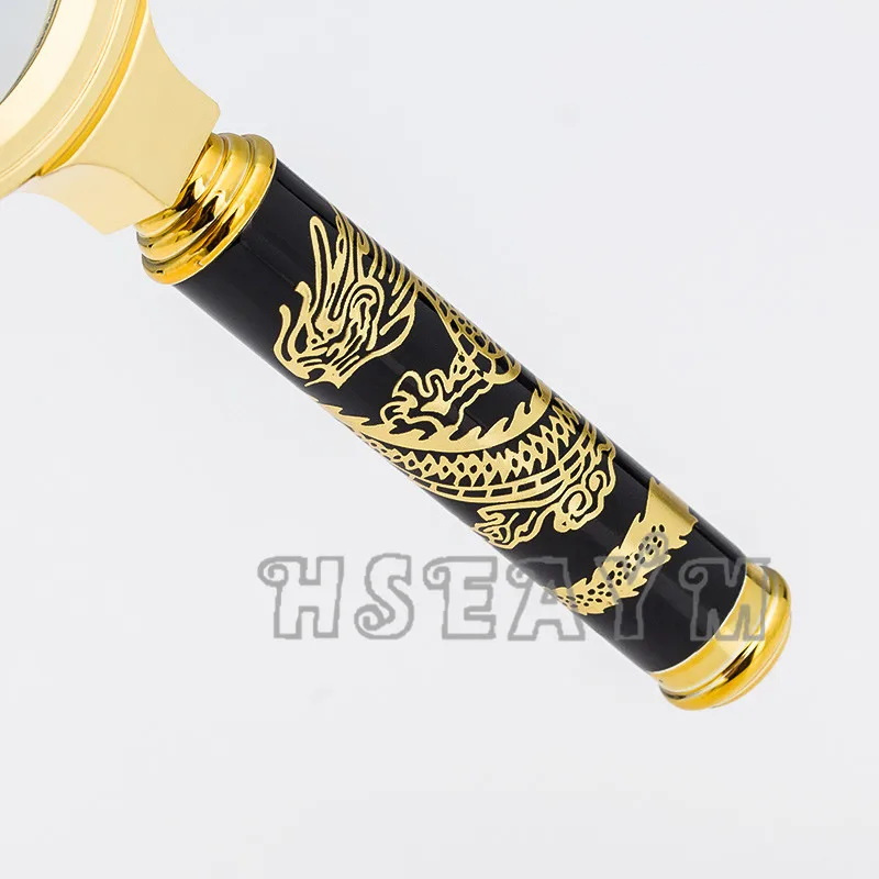 Лупа с ручкой в виде дракона 90 мм|magnifying glass loupe|glass louperead newspaper |