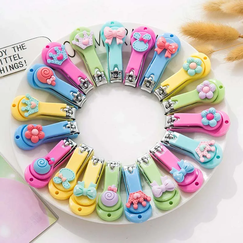 12 шт. милые кусачки для ногтей в виде леденцов цветов кроликов подарки девочек на