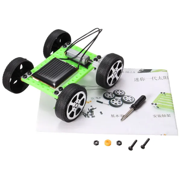 Mini Solar Powered Toy DIY Assembly Car Kit Children Gift Educational Puzzle IQ Gadget Hobby Robot Newest 8x7.5x3.2 cm |