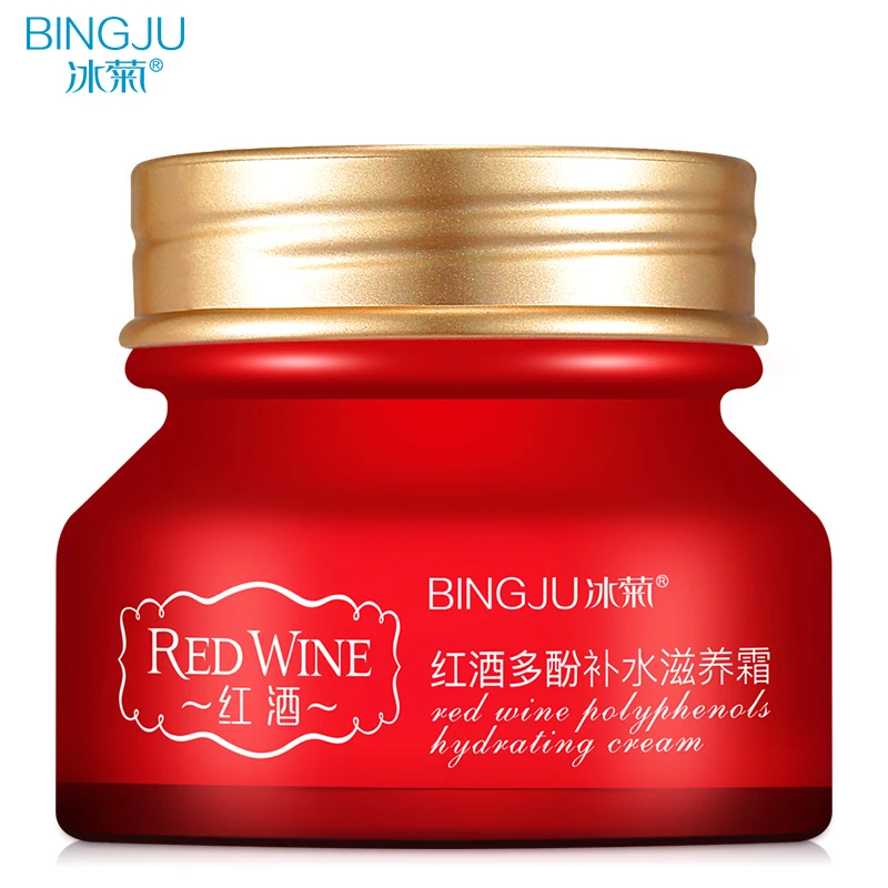 BINGJU Anti Wrinkle Aging Moist Whitening Nourishing Facial Cream Imported Raw Materials Skin Care Firming red wine | Красота и
