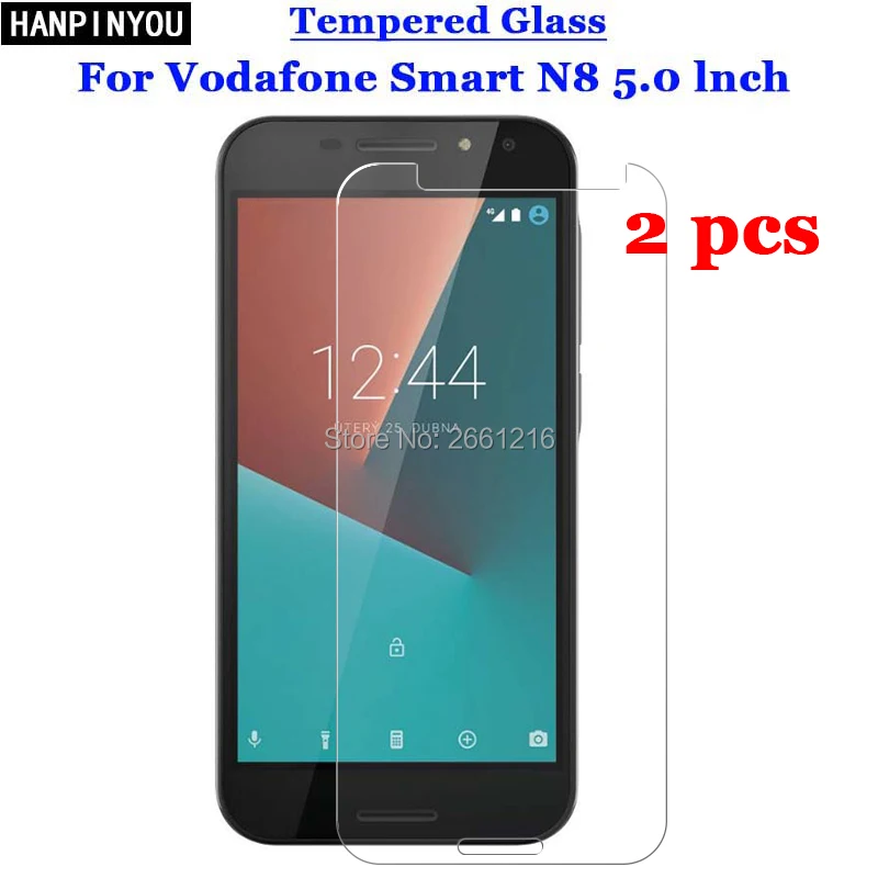 

2 шт./лот для Vodafone Smart N8 5,0 дюйма, закаленное стекло 9H 2.5D, защитная пленка премиум-класса для Vodafone Smart N8 5,0 дюйма
