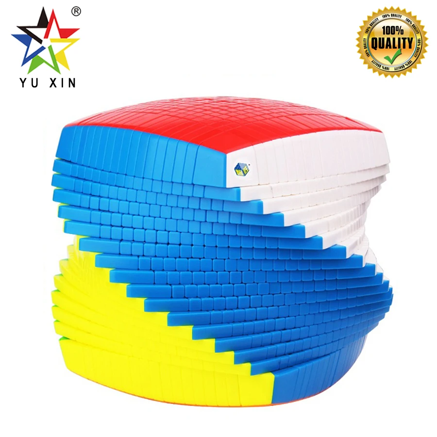 2019 YUXIN магический куб конкурс 180 мм головоломка Скорость Куб 17x17x17 Twist игрушки для