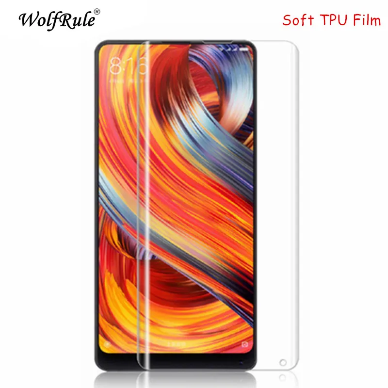 2 шт. защитная пленка для экрана с полным покрытием xiaomi mi x из мягкого ТПУ mix