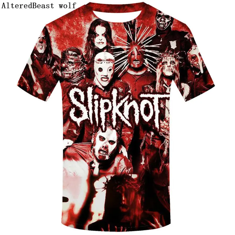 DMY615 Брендовая Готическая футболка, футболка Slipknot, Панк футболки, рок футболка, принт, Мужская 3D футболка, короткий рукав, Мужская одежда, повседневная одежда - Цвет: DMY615