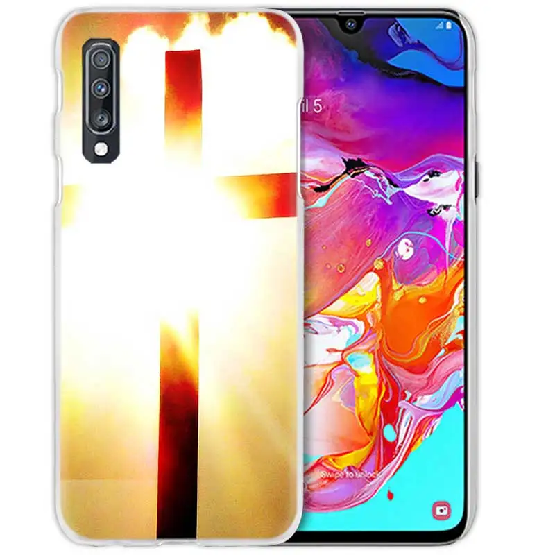 С христианскими текстами и кросс-чехол для samsung Galaxy M40 A50 A80 A70 A60 A40 A30 A20e A10 J4 J6 плюс J8 жесткий чехол из ПК для телефона
