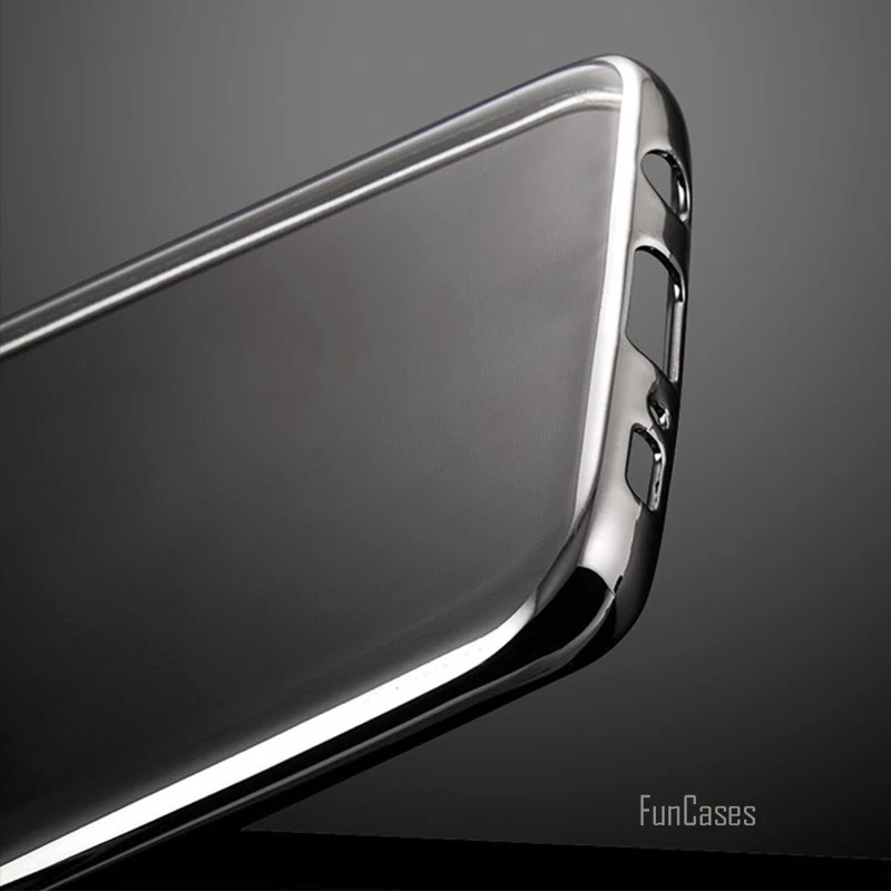 Роскошный кристально прозрачный чехол S7edge Прозрачный Ультра тонкий мягкий из