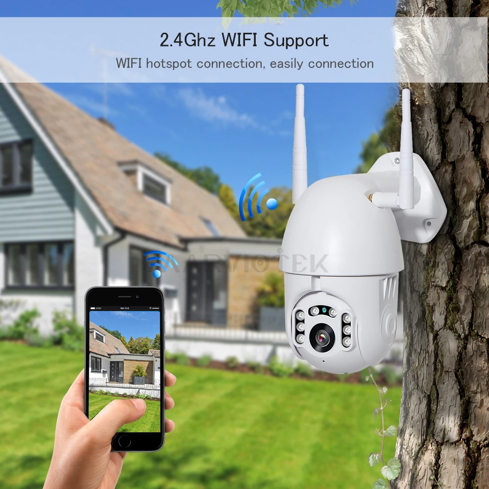 Ip-камера 720 P, WiFi, беспроводная, PTZ, скоростная купольная камера видеонаблюдения, уличная, домашняя, безопасность, видеонаблюдение, Водонепроницаемая мини-камера 1080P