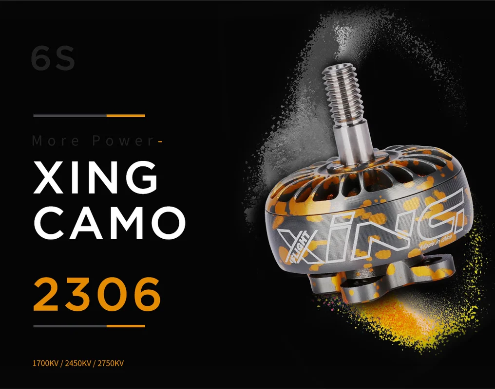 IFlight XING Feitian Star 2306 1700KV/2450KV/2750KV 4S Flash Color Racing Motor for FPV Drone RC вертолетная камера|Детали и