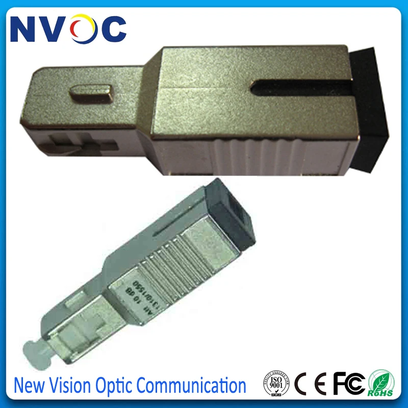 10 шт SC APC 10Db Simplex одномодовый волоконно оптический аттенюатор 10dB металлический