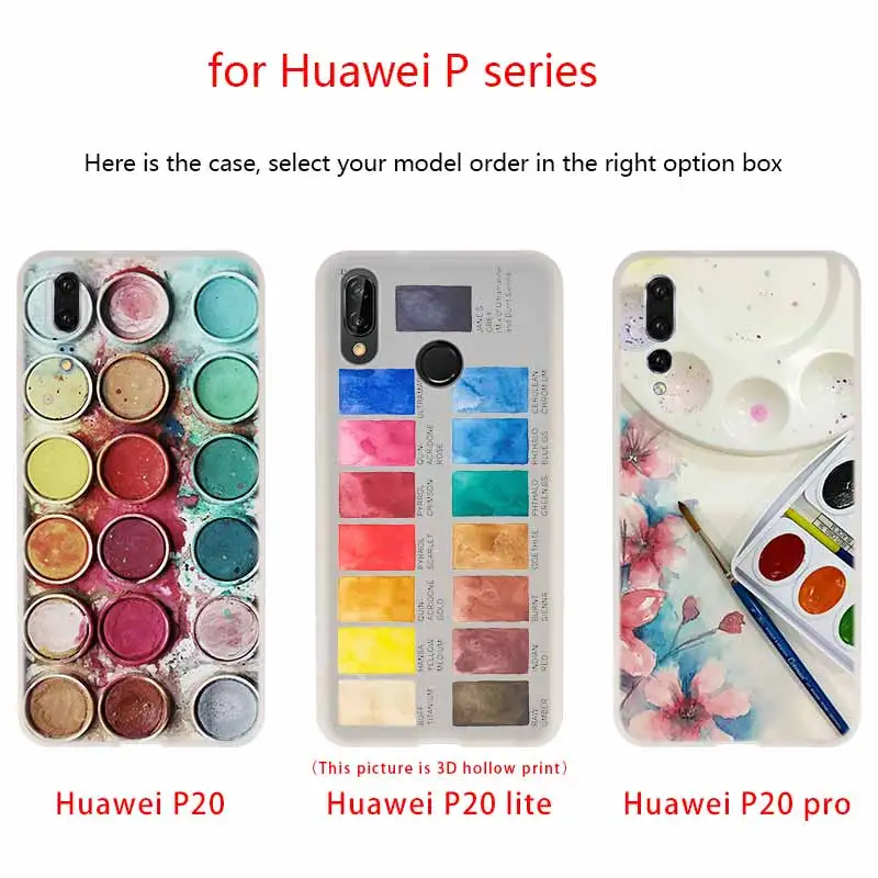 Чехол Paleta для телефона Pinterest водного цвета Huawei P40 P9 P10 P20 P30 Lite чехлы Pro P Smart 2019 мягкий
