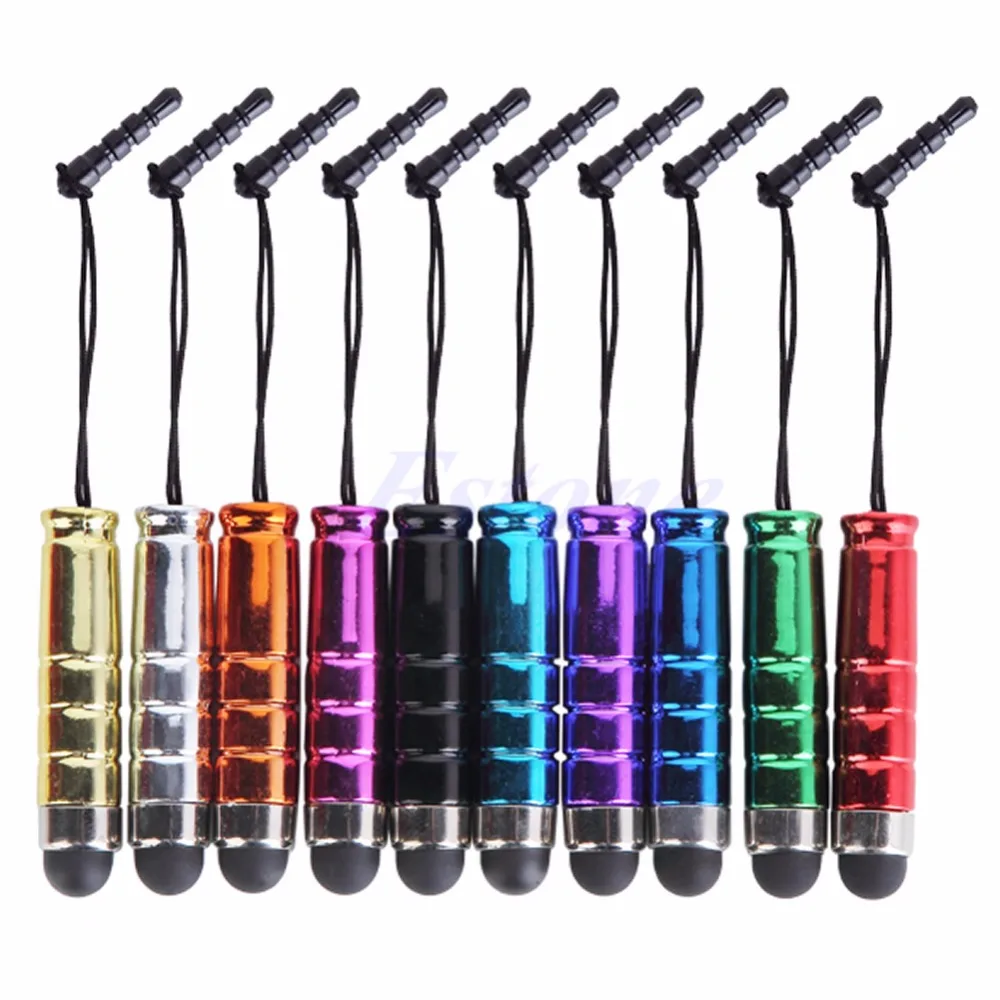 100 шт./лот металлический стилус для емкостного сенсорного экрана iPad iPhone Samsung