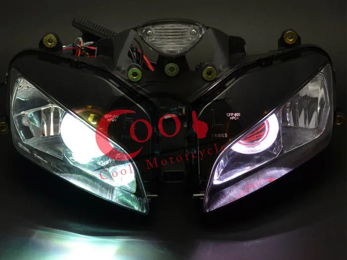 Фара проектора Angel Red Demon Eye HID в сборе полностью собранная фара для Honda CBR600RR 03-06 CBR600