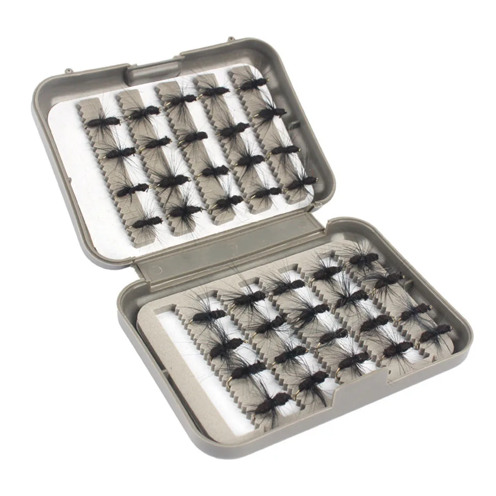 

40Pcs/box Fly Larvae Fishing Lures Crank Baits Hooks Bait Fish Tackles