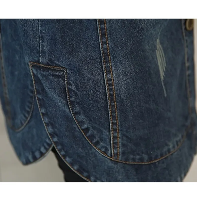 

YAGENZ New Fashion Women's Denim Jacket Coat 2020 Spring Autumn Vintage Long Sleeve Loose Jeans Jacket Casual girls Outwear 3XL