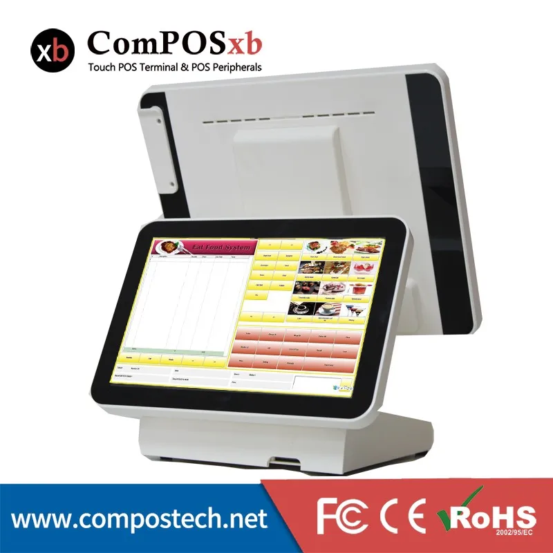 Новейший 15 &quotвсе в пк двойной сенсорный экран розничная продажа POS кассовый