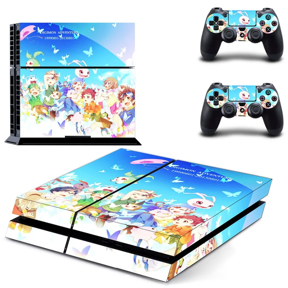 Наклейка для консоли Sony PlayStation 4 и 2 контроллеров | Электроника