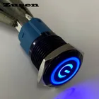 Зажимной кнопочный переключатель с подсветкой типа Power symbol (ZS16F-11ZEPB12VA)