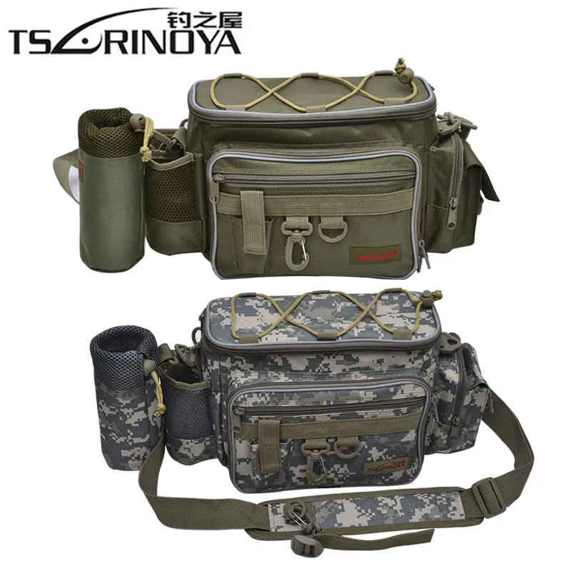 Сумка для рыбалки TSURINOYA 27x10x20 см нейлоновая многофункциональная | Спорт и