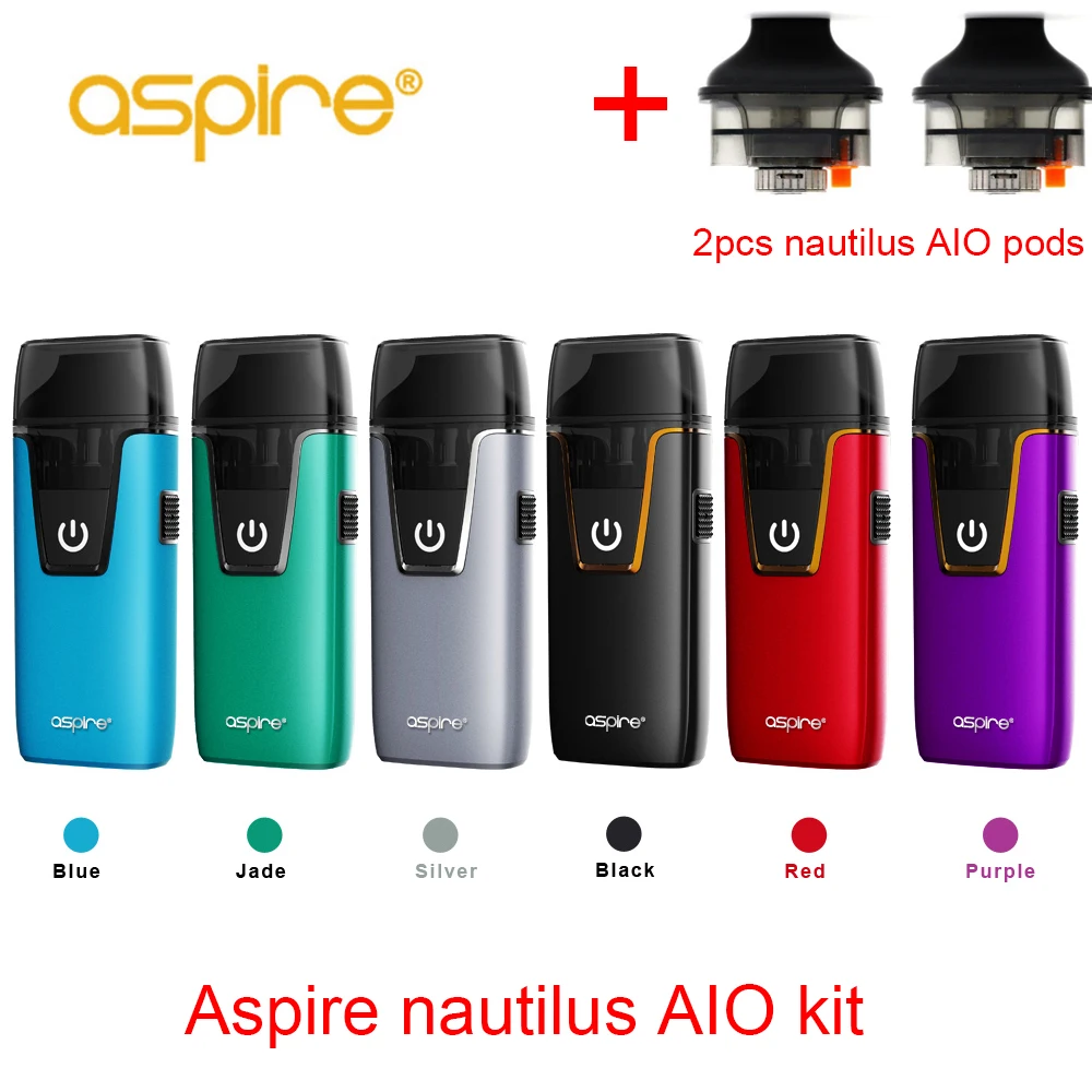 В наличии! Aspire Nautilus AIO комплект 1000 мАч батарея 4 6 мл ёмкость pod vape применение 1.8ohm NS