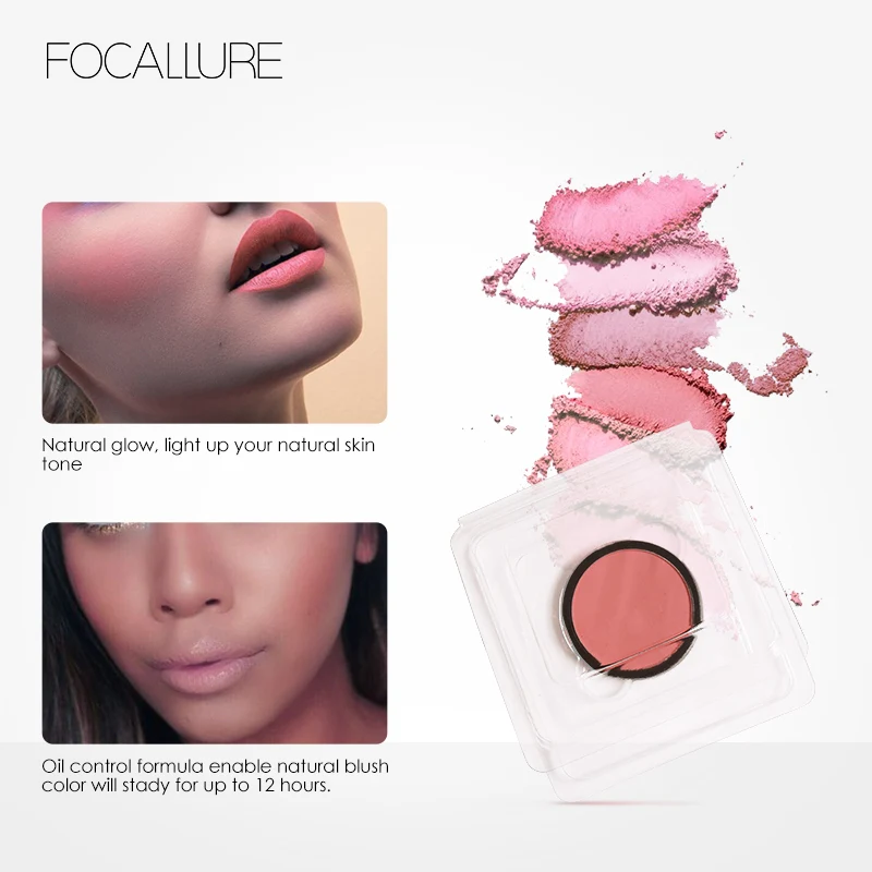 Focallure 6 цветов румяна макияж косметика натуральный прессованный порошок