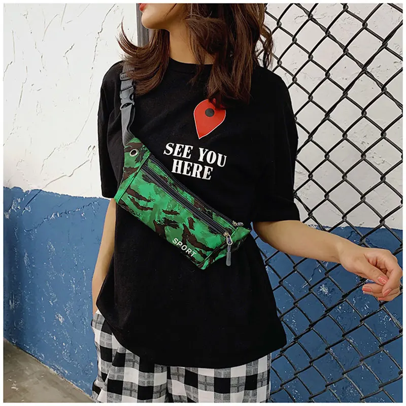 Sports Camouflage Fanny Pack Multifunction Running Bag Waist Travel Chest Invisible Waterproof Mobile Phone Coin Purse | Багаж и сумки