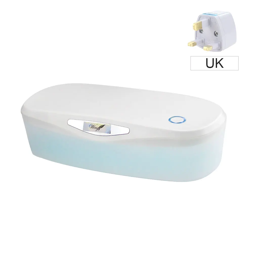 White UK NOQ пылесос для маникюра, стерилизатор для ногтей, коробка для дезинфекции ногтей, кусачки для маникюра, пинцет, дезинфицирующее оборудование - Цвет: White UK
