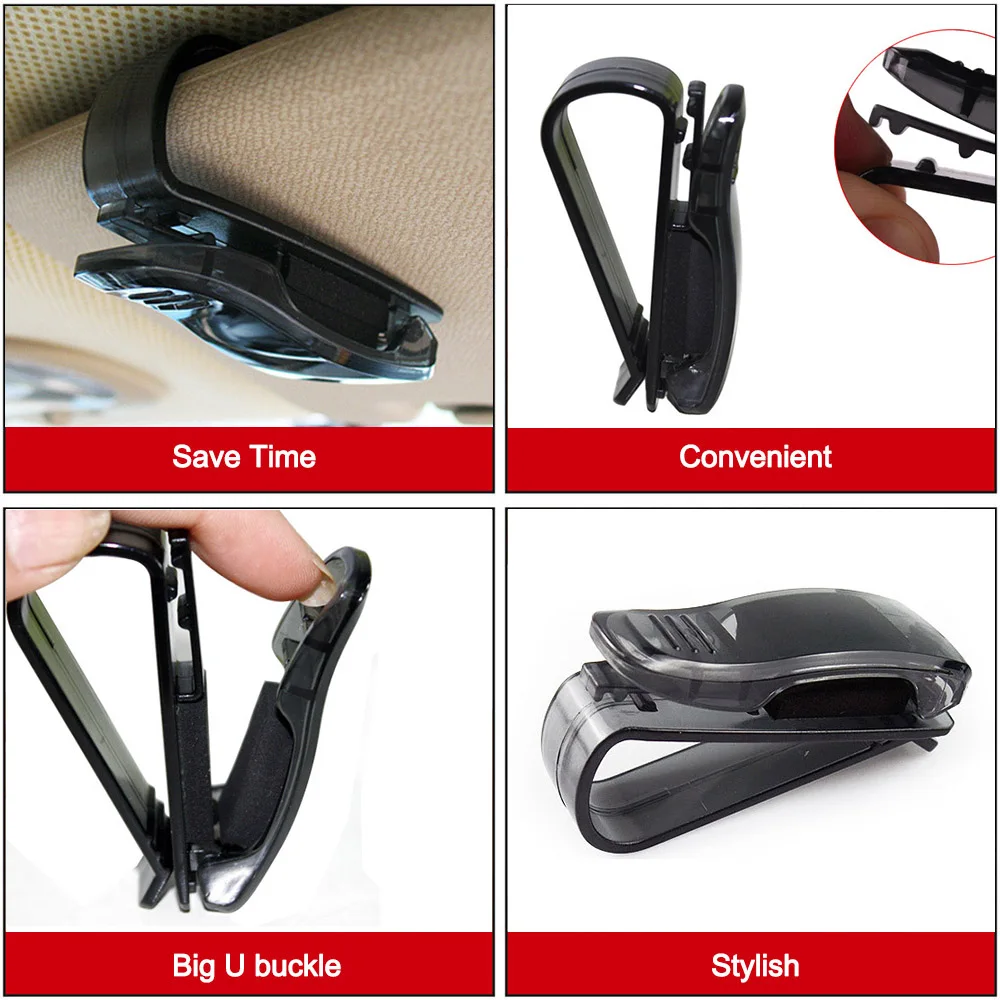 Автомобильный солнцезащитный козырек очки солнцезащитные держатель для