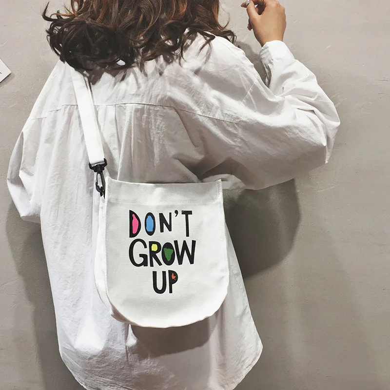 Youda/модные холщовые сумки на плечо для девочек Корейская простая сумка портфель с