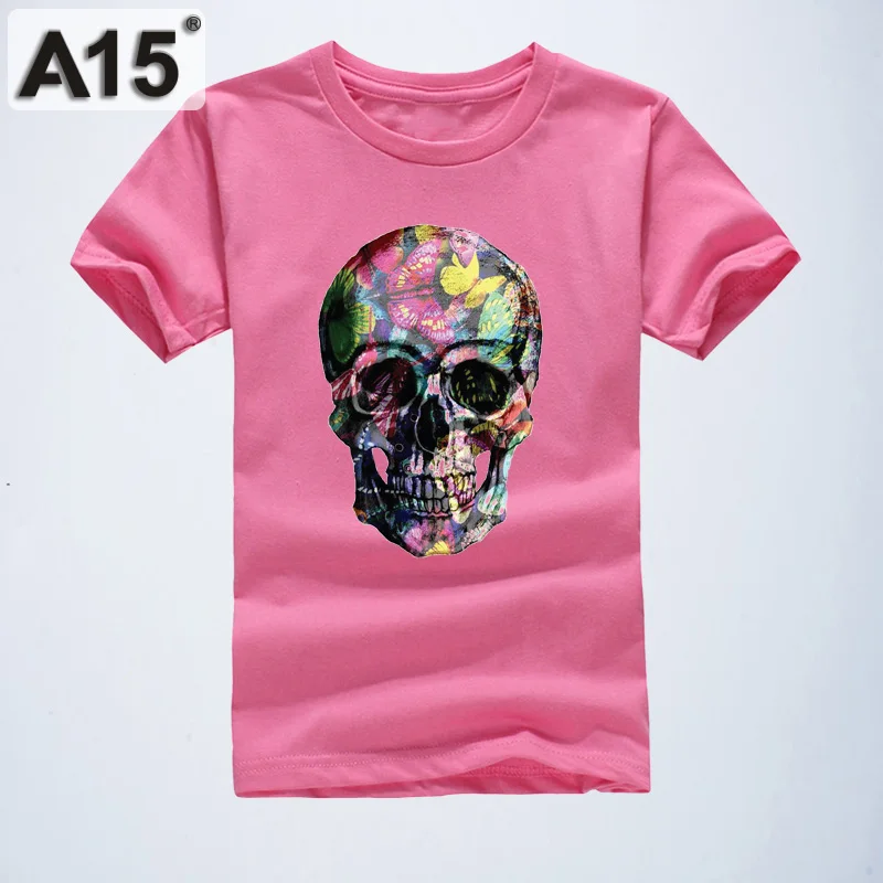 K4T34DarkPink A15, футболки для мальчиков и девочек, летняя футболка для девочек, белая футболка, детская одежда с 3D принтом, дизайн для детей 6, 8, 10, 12, 14 лет - Цвет: K4T34DarkPink