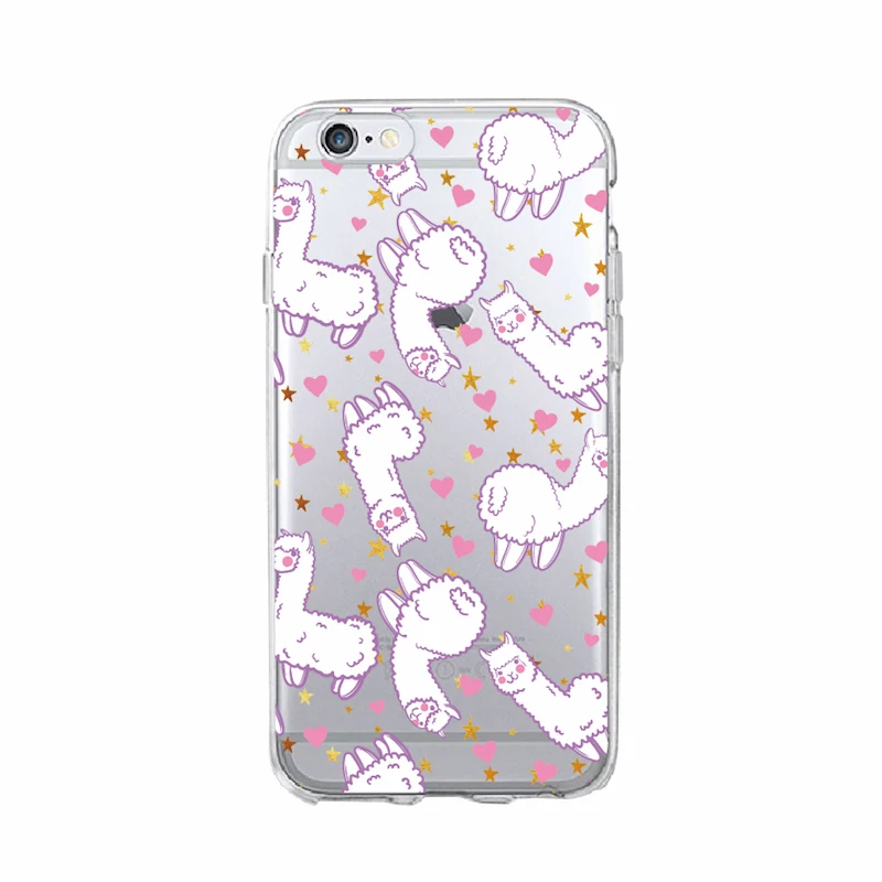 Мягкий чехол для телефона с мультяшным принтом iPhone 11 Pro Max 7 7Plus 12 6Plus 8 8Plus X XS Kawaii