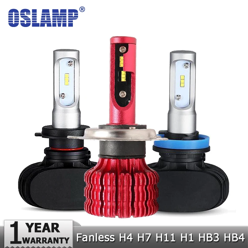 Oslamp H4 H7 H11 H1 H3 9005 Автомобильный светодиодный фары для авто Hi lo луч S1/X9 серии 50 Вт 6500