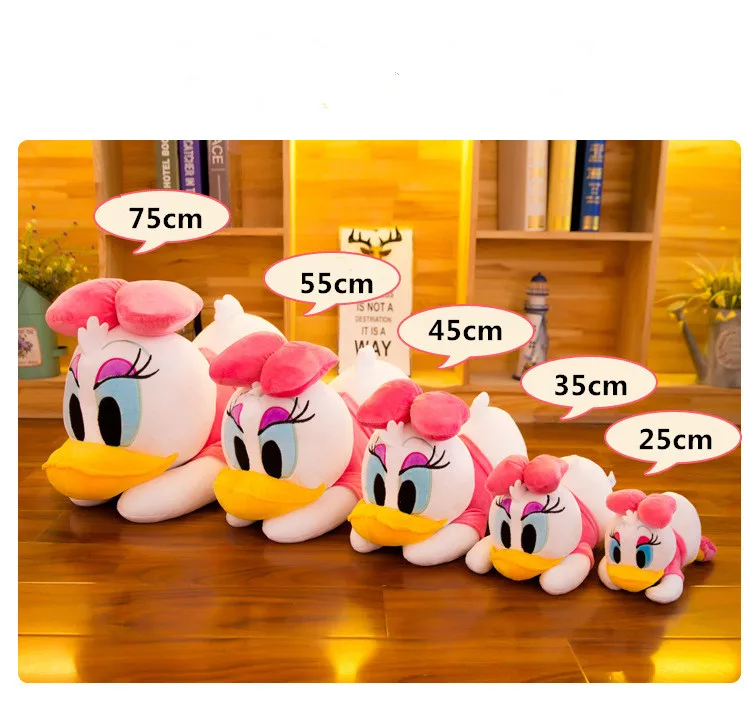 25-75 см 2 цвета Дональд Дак плюшевая игрушка мультяшная утка мягкие плюшевые