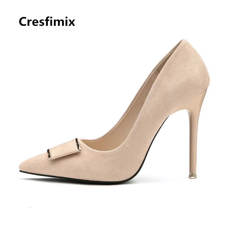 Cresfimix tacones altos/женская повседневная обувь на высоком каблуке 10 см для вечеринки