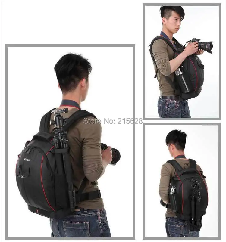 Coress C8010 Professional Anti-theft Camera Photo Backpack 12' laptop Waterproof Video Bag Case For Canon Nikon Digital SLR/DSLR |