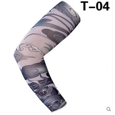 Tattoo Sleeve 40 1 шт. дышащая быстросохнущая Защита от ультрафиолетовых лучей рукава для бега баскетбольные налокотники для фитнеса рукавицы для велоспорта - Цвет: Tattoo Sleeve 40