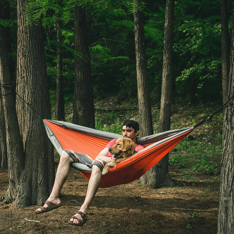 Портативный гамак Naturehike подвесная койка для кемпинга с надувными воздушными
