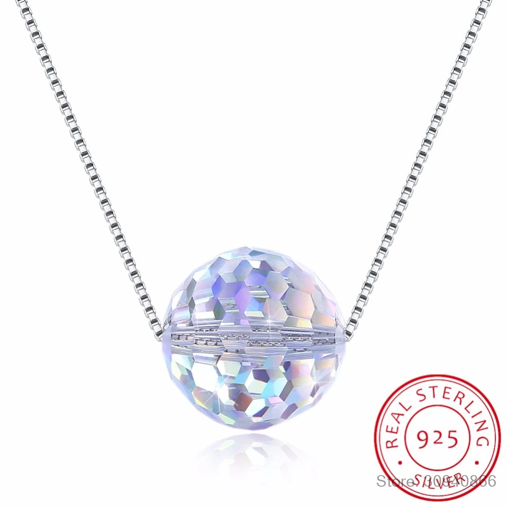Женское Ожерелье с кристаллами LEKANI ожерелье подвеской в виде шарика ювелирные