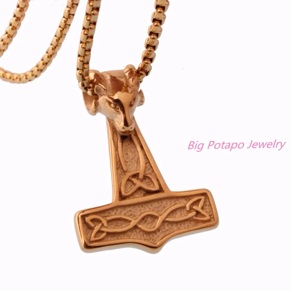 Рождественский подарок для мужчин популярная личность большой молот Тора кулон