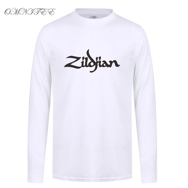 Spring Long Sleeve Zildjian T Shirt New Printed Men T-shirt Cotton XS-2XL Shirts Top Tees Clothing OT-357 | Мужская одежда