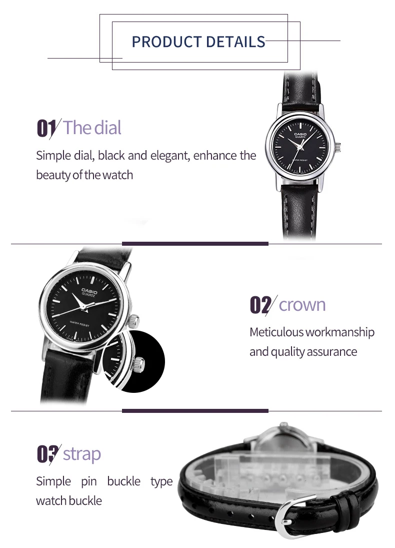 Relogio masculinoCasio classique montre по кварцевые LTP-1095E-1A
