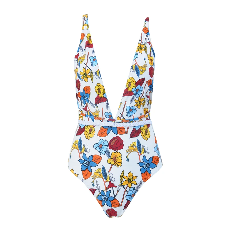 Ariel Sarah сексуальный купальник роскошный Цветочный сдельный женский глубокий