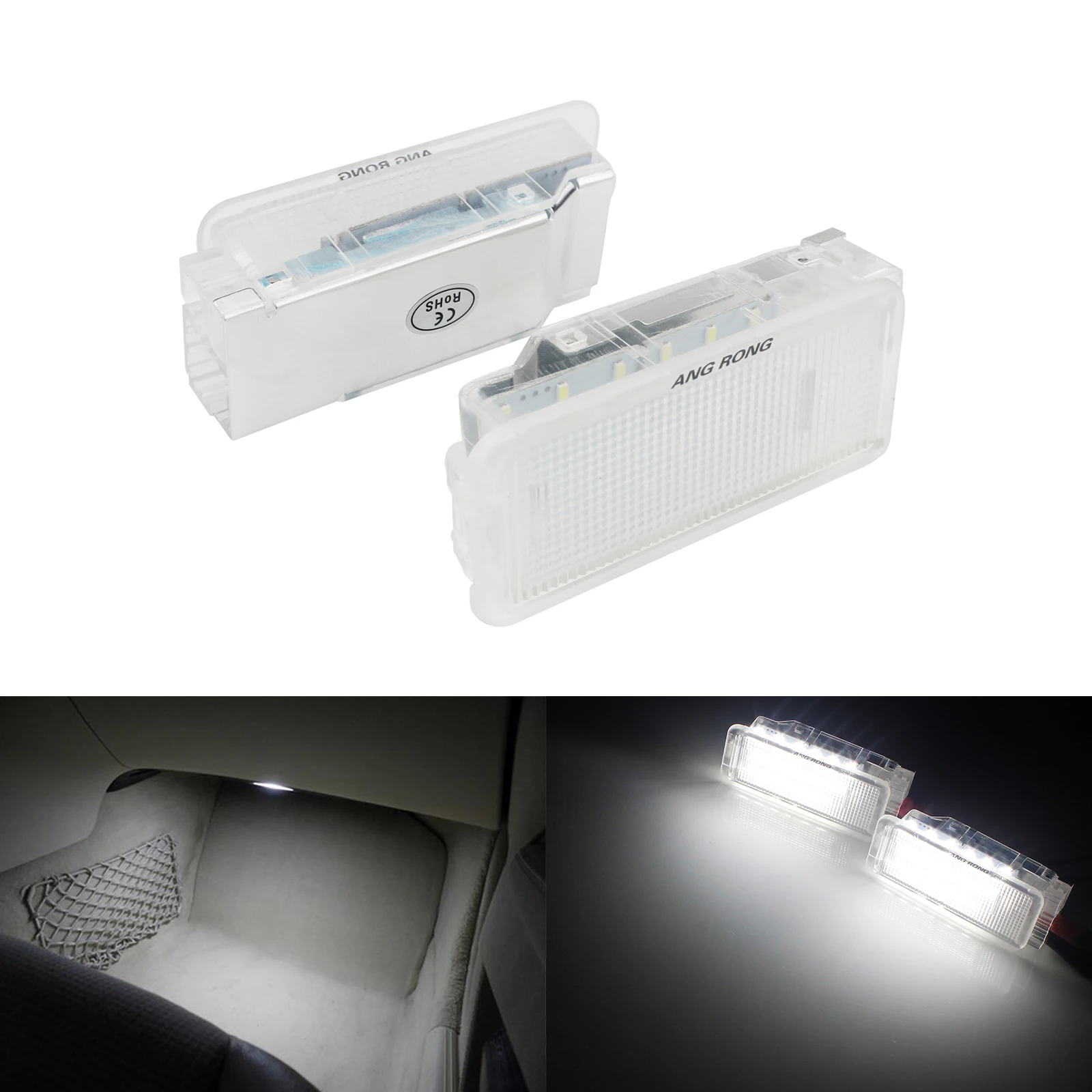 ANGRONG 2x LED Footwell перчаточный ящик для багажника светильник цитрона C2 C3 C4 C5 C6 C8