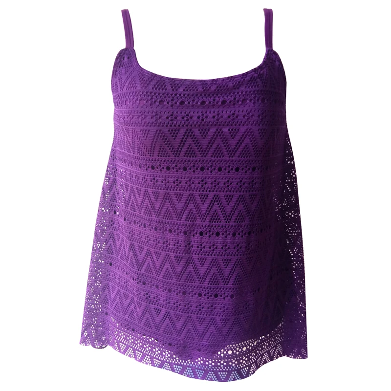 Женский купальник танкини купальный костюм большого размера из двух частей