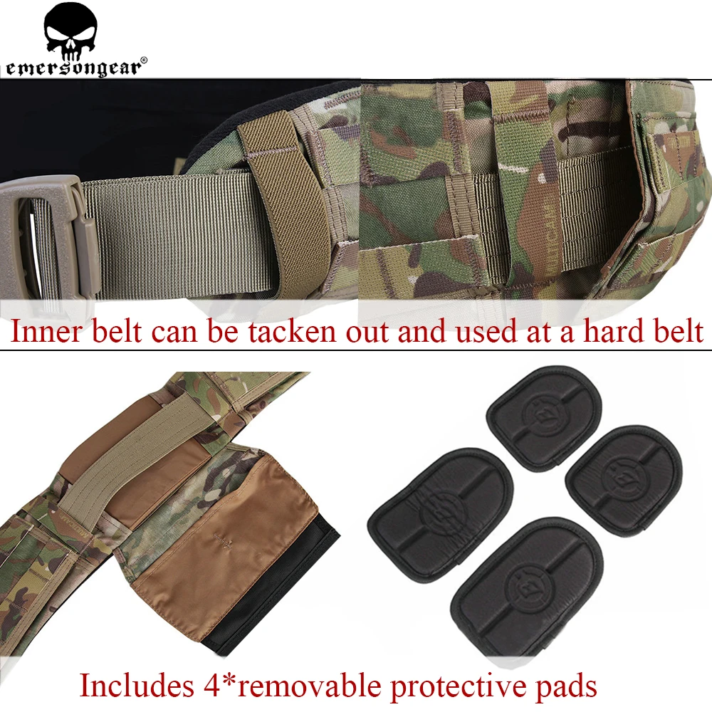 Фото Ремень EMERSONGEAR CP Style AVS с низким профилем, черный, Эмерсон охотничий, EM9295 №4