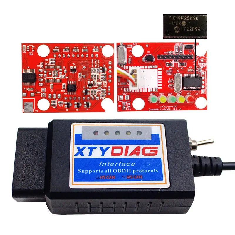 Сканер ELM327 Forscan MZ327 USB V1.5 OBD2 ELM 327 для моделей универсальный и EOBD считыватель кодов