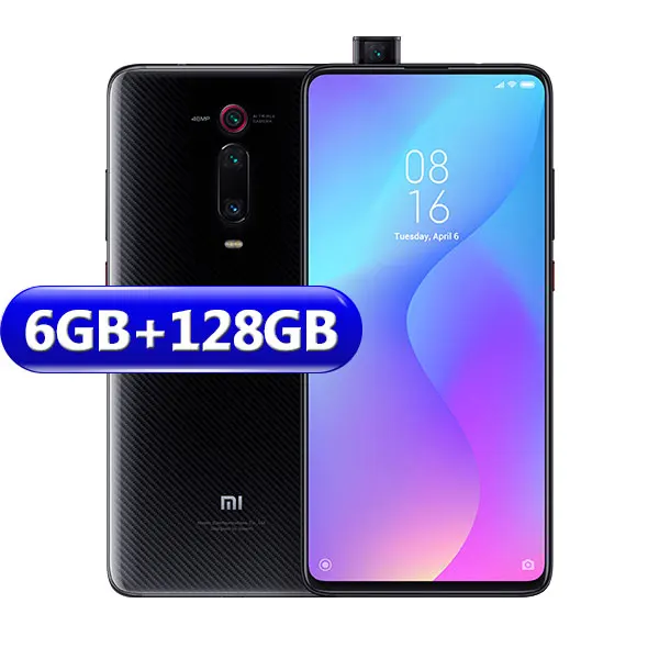 128GB Black Глобальная версия Xiaomi mi 9T(Red mi K20) 6GB 64 GB/6 GB 128GB Смартфон Snapdragon 730 всплывающая фронтальная камера NFC 6,3" 48 МП - Цвет: 128GB Black