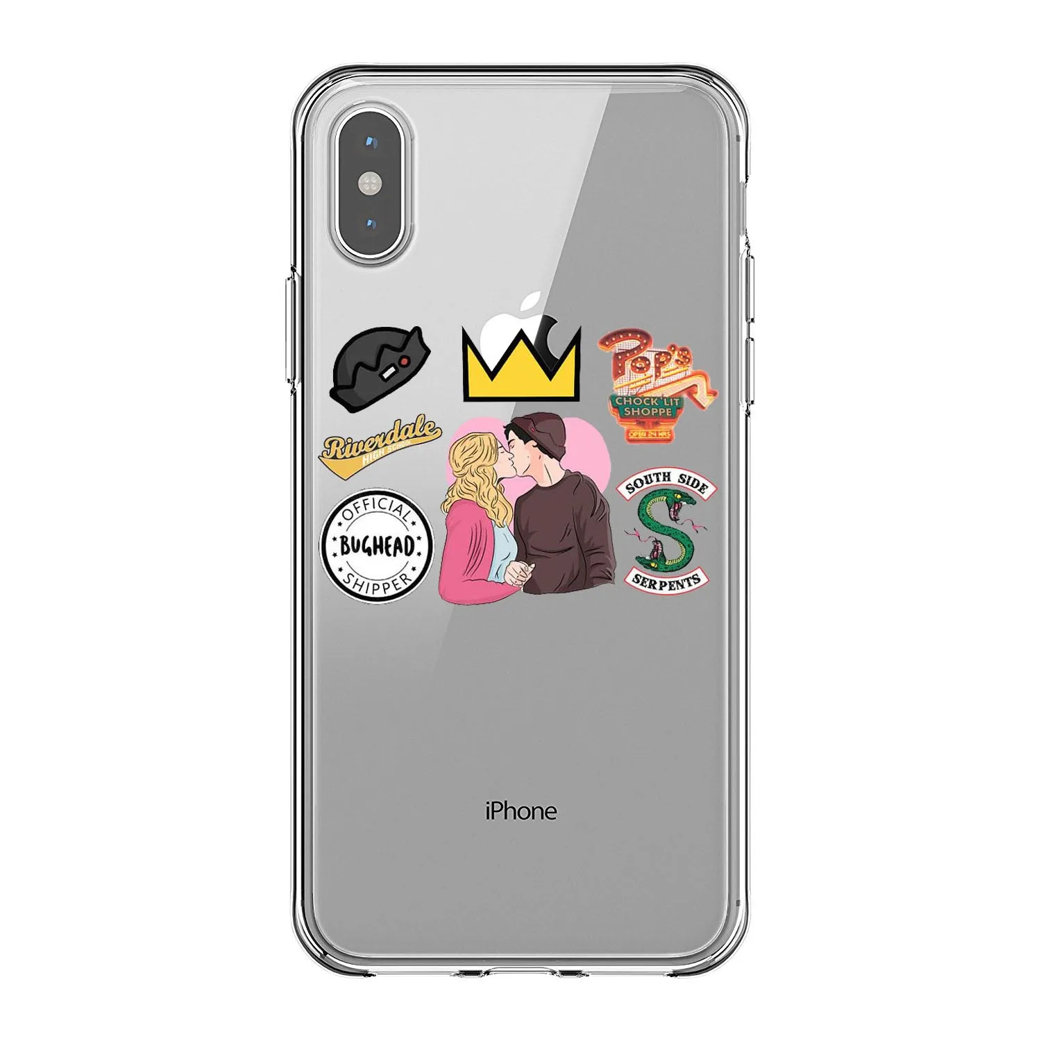 Чехол накладка из мягкого силикона и термополиуретана для iphone XS MAX 8 7 6S Plus