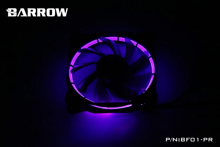 Курган RGB aura PWM холодная выхлопная вода охлаждающий вентилятор высокого давления гидравлический подшипник BF01-PR