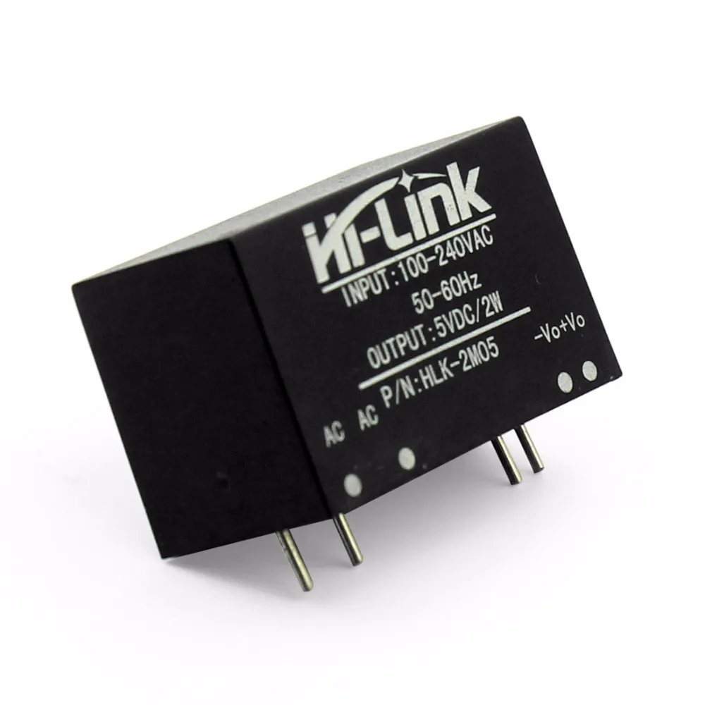 HLK 2M05 понижающий модуль питания с низкой мощностью AC DC 100 240V до 5V 2W преобразователь